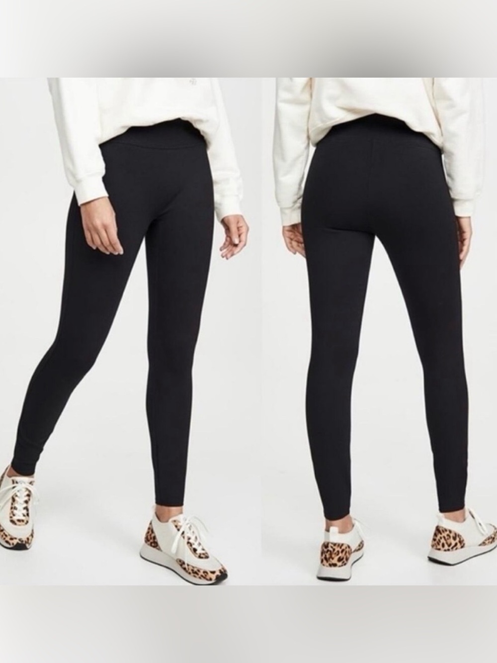 Spanx Black Ponte Leggings Sz 2X Tall